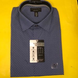 Alfani Men's Slim Fit 2-Way Stretch Performance Dress Shirt,